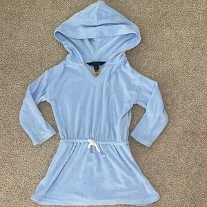 Polo by Ralph Lauren Kids Light Blue Hooded Dress